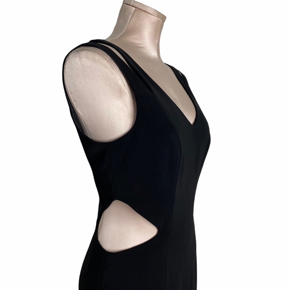Jay Godfrey Black Cutout Mini Cocktail Dress Sz 8 - Picture 3 of 9
